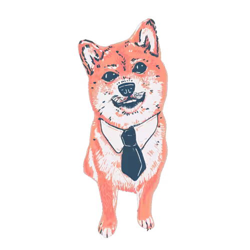 Shiba Inu Business sticker