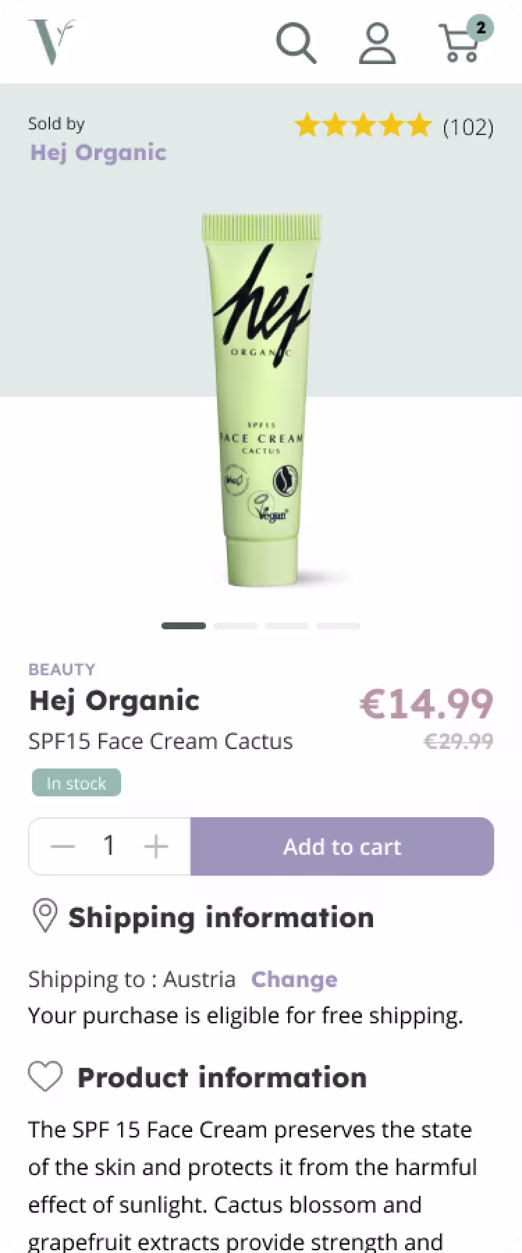 Vegcy mobile design 3